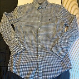 Polo‎ Ralph Lauren Men’s Gingham Slim Fit Long Sleeve Plaid Shirt 
Medium